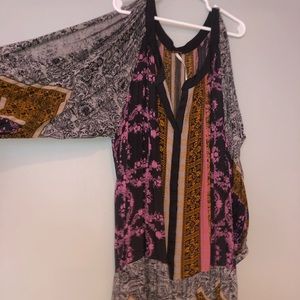 Free People Boho Open Shoulder Dress